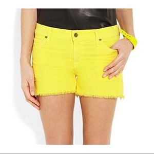 Citizens of Humanity Ava low rise Citron shorts